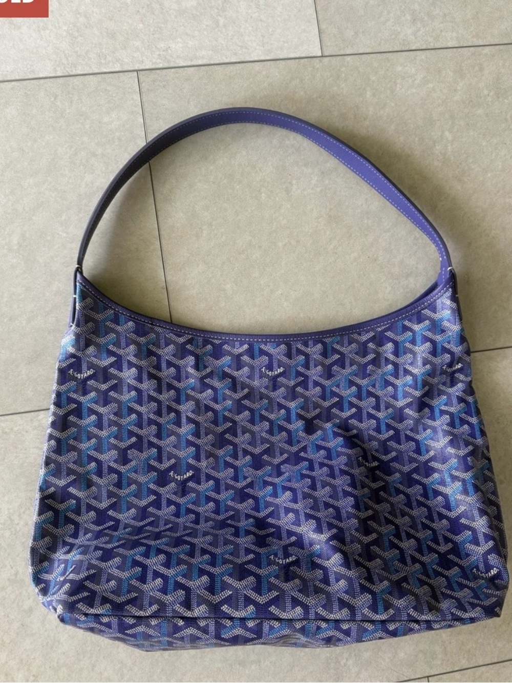 Blue Patterned Shoulder Bag